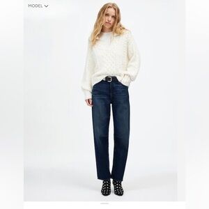 Madewell The Darted Barrel-Leg Jean: Softdrape Edition size 29